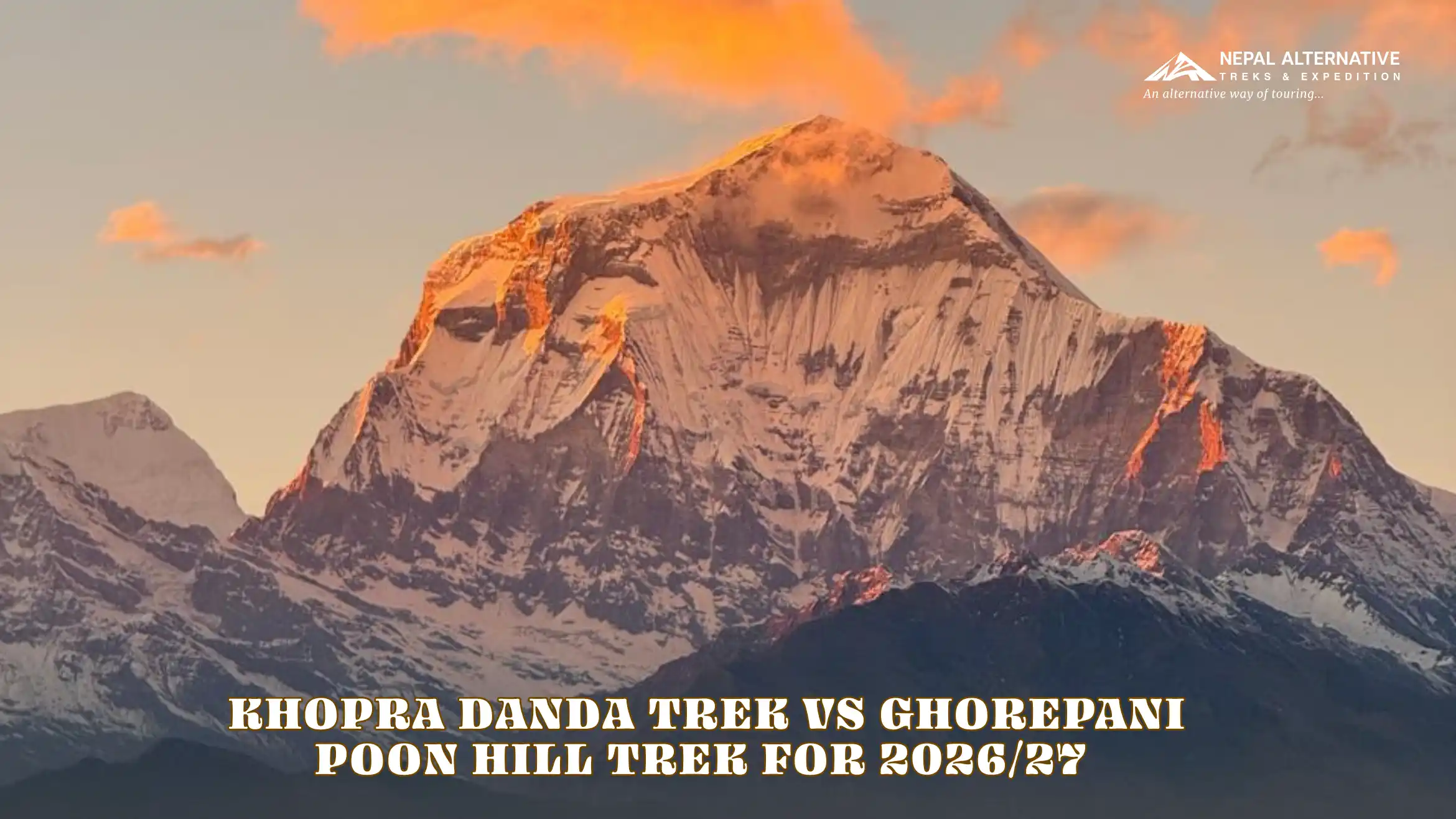 Sunset in GHorepani Trek