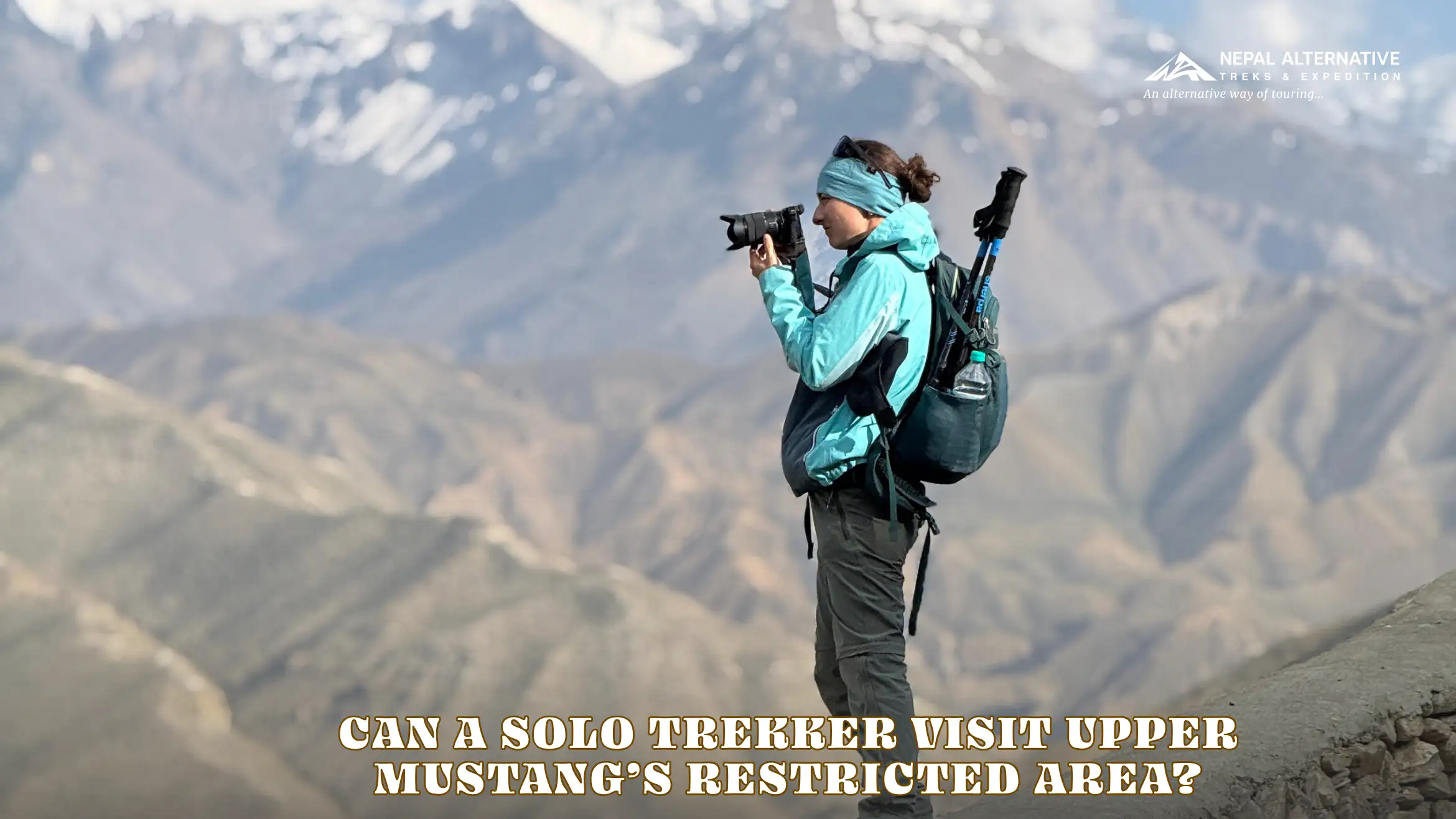 solo Trekker at Mustang