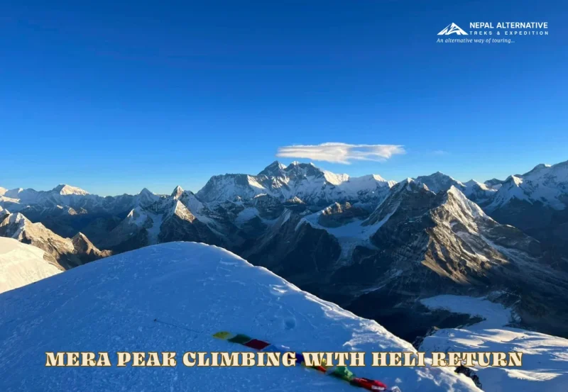 Mera Peak Climbing With Heli Return Banner