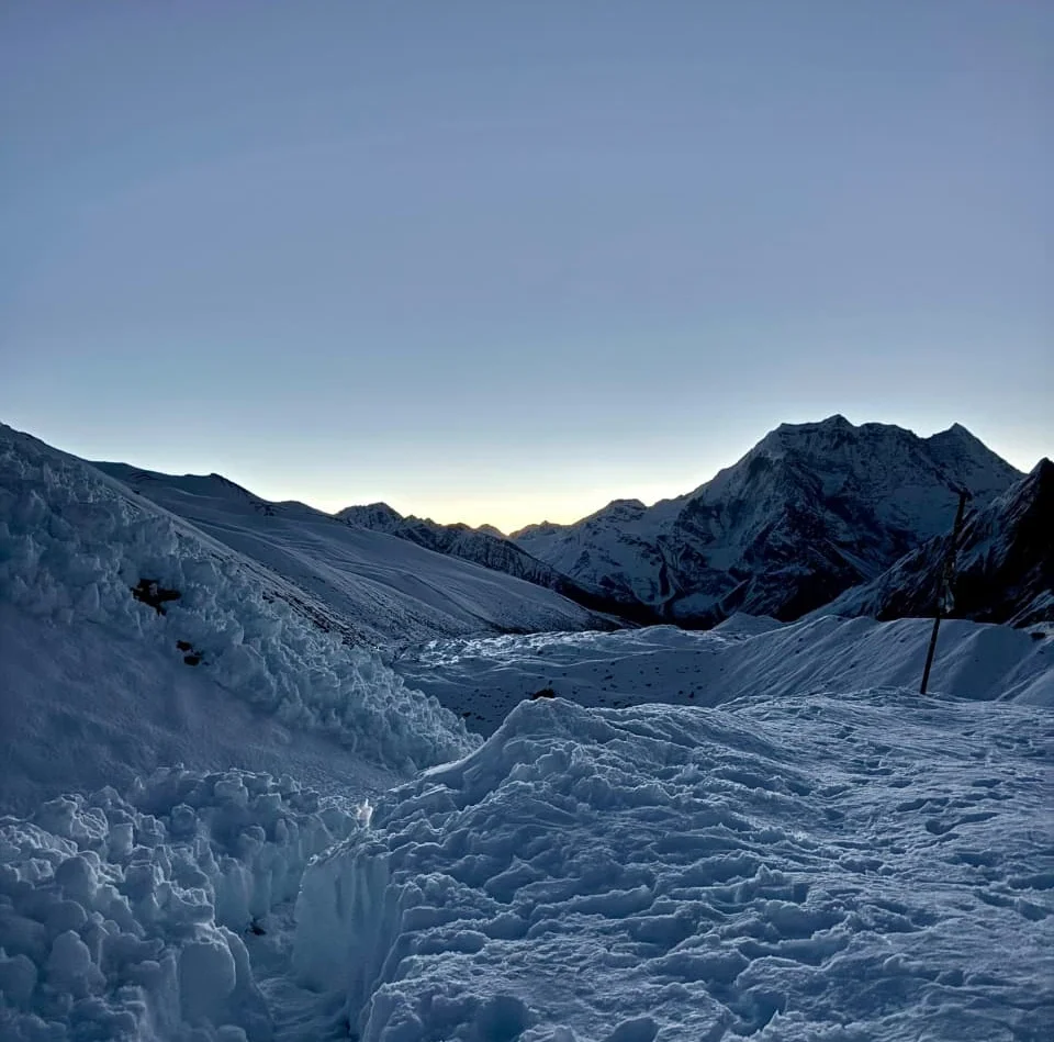 Morning view in Manaslu Circuit Morning view in Manaslu Circuit